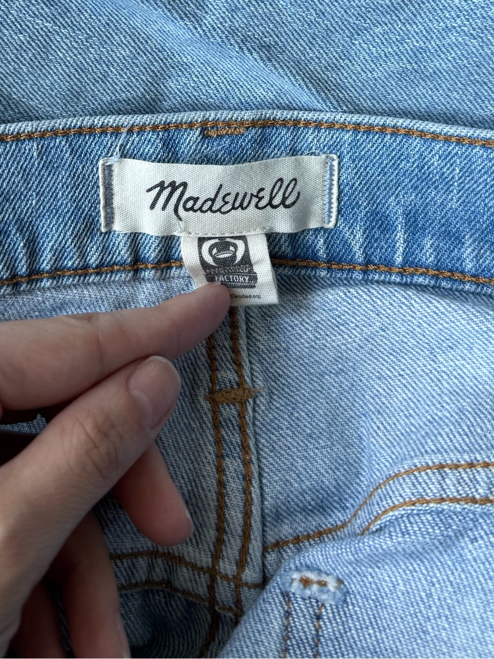 Madewell The Perfect Vintage Jean Raebrook Wash Blue Denim Size 27P - Picture 8 of 10